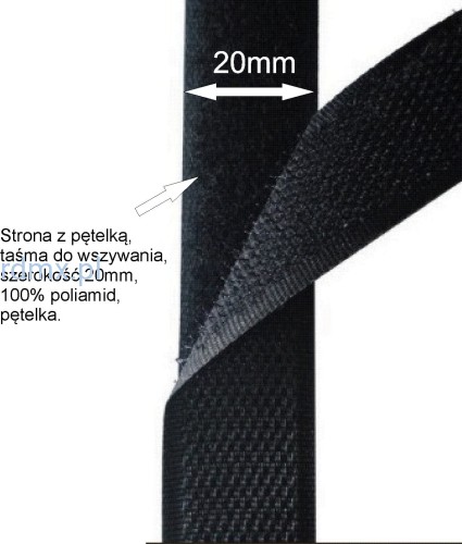 Rzep do wszywania 20mm