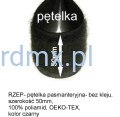 Rzep pętelka czarna 50mm
